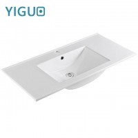 High grade sanitary ware cabinet counter top basin for bathroom,Feather edge basin