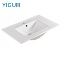 Bathroom sanitary ware thin edge cabinet wash basin, Australia ceramic basin 9075, ceramic countertop