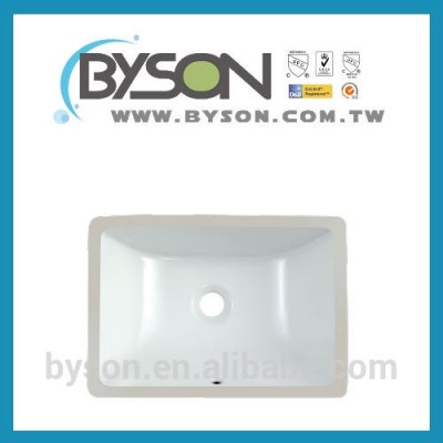 UK1611 ceramic rectangular shape undermount all bathroom sanitary items