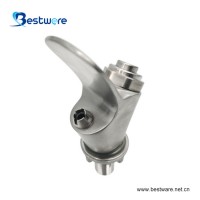 Single Stainless Steel Lead Free Bubbler Spraying Drink Water Fountain For Self Close Faucet